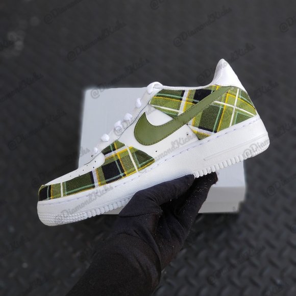 air force 1 custom plaid